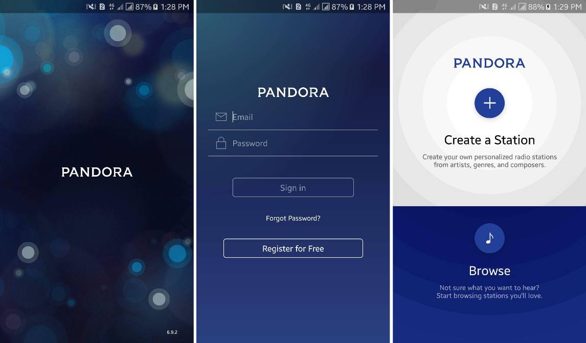 Pandora music app free download for android